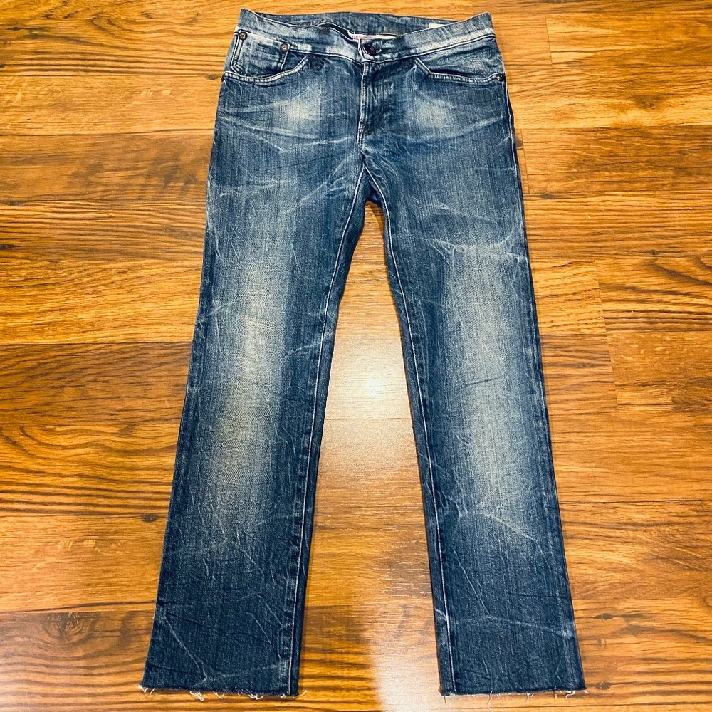 NOLITA mid waist crop straight jeans